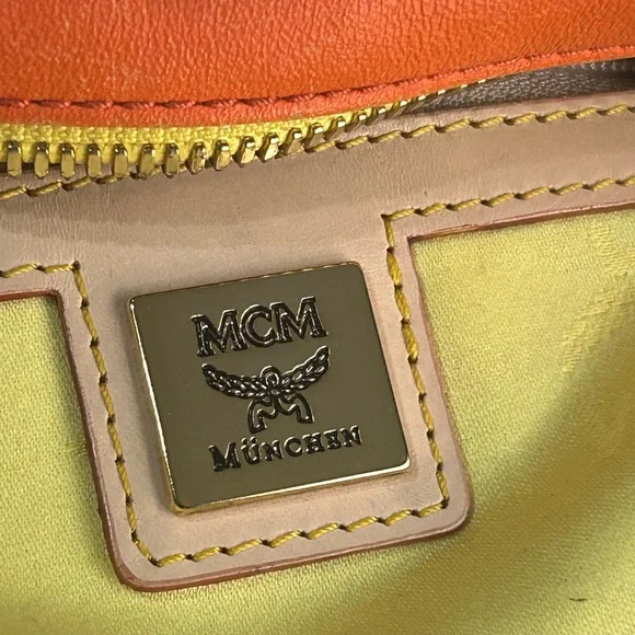 MCM pink/yellow/orange crossbody - Picture 5 of 11